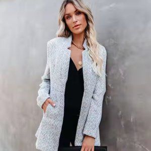 NWOT Vici Tayshia Pocketed Coat – Heather Grey